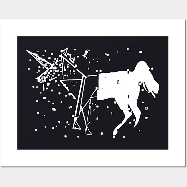 Unicorn Black And White Minimalist Unicorn Drawing Gift Ideas Boufriend Gift Girlfriend Gift Unisex Adults Fashion Graphic Tee Unicorn Horse Wall Art by huepham613